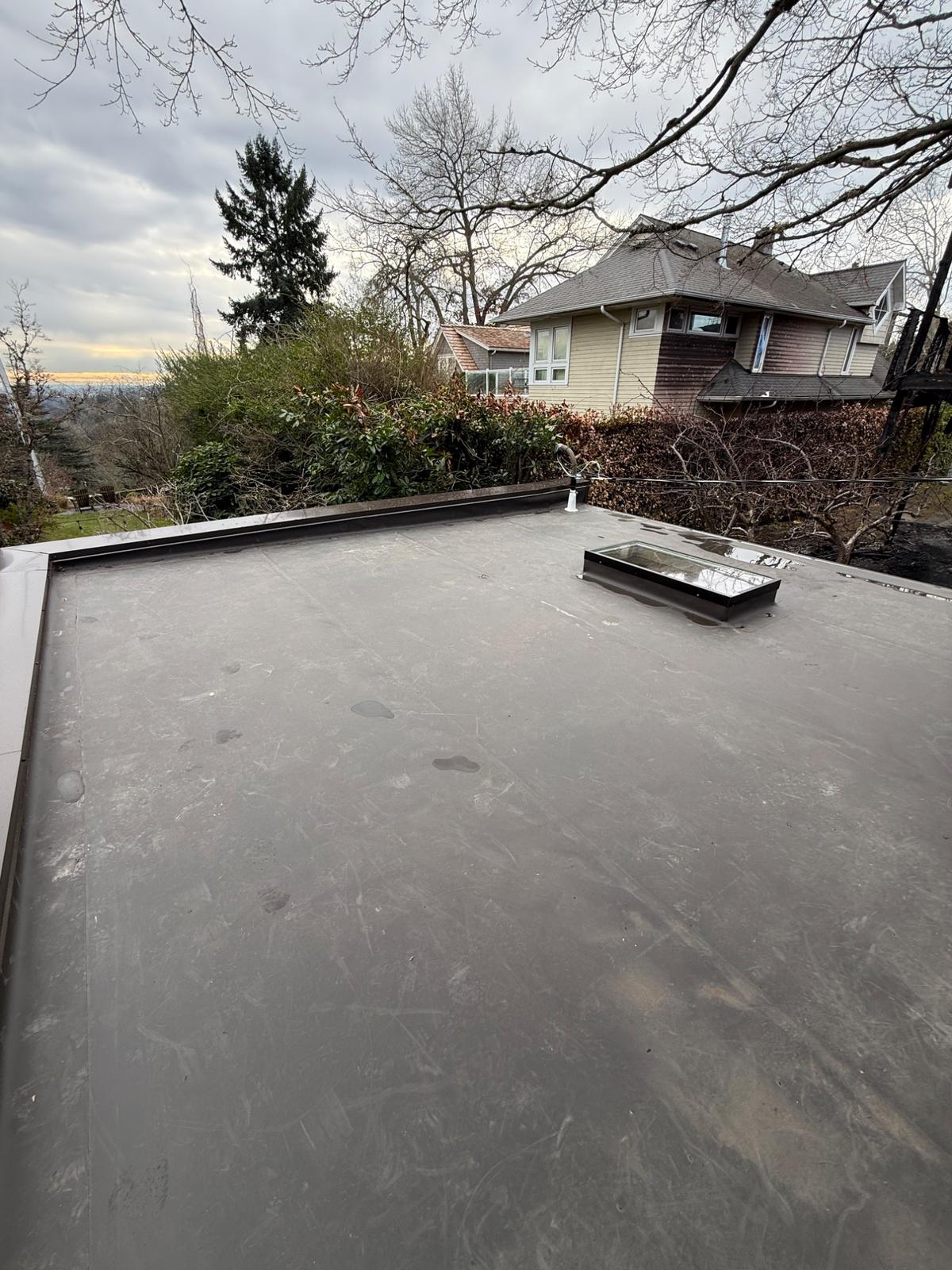 After - New TPO membrane with skylight
