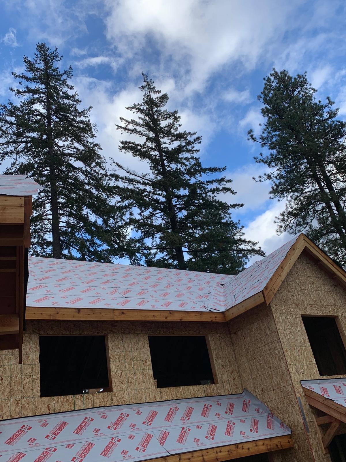 New construction roofing with Titanium underlayment